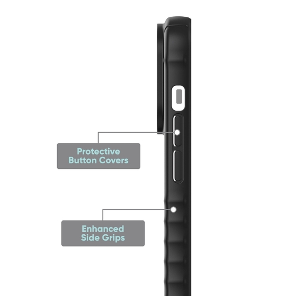 Black Protective Gel Phone Case for iPhone 13 or 14 Pro - Picture 8 of 10